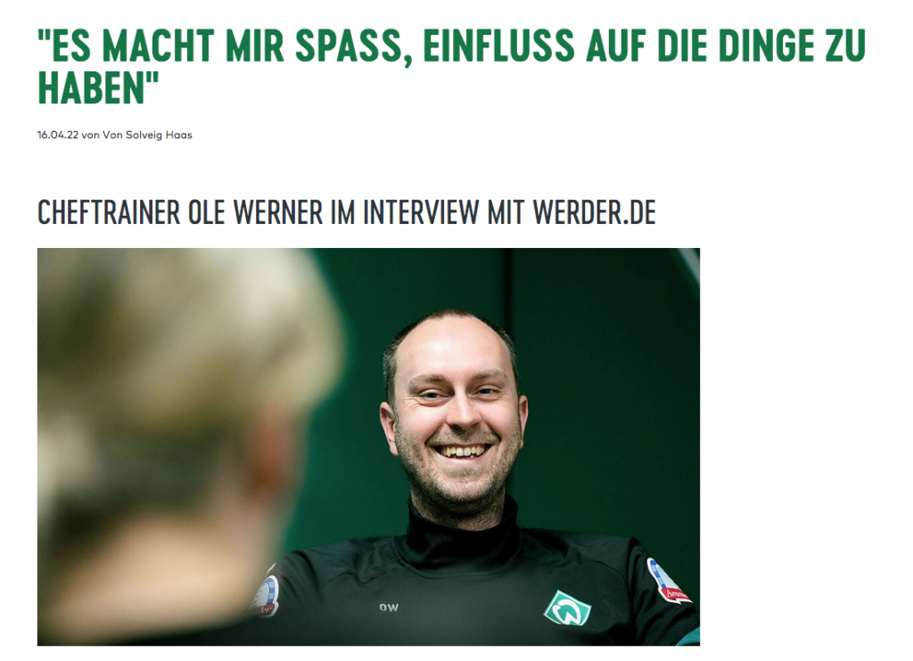 Screenshot Interview Ole Werner 